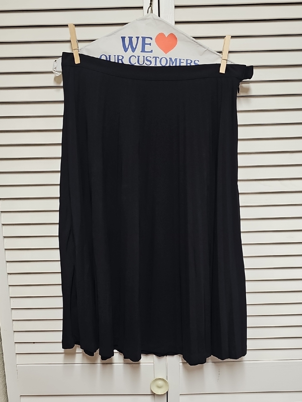 EUV Vintage GAP Black Pleated Flowing A-Line Light Weight Skirt Sz M